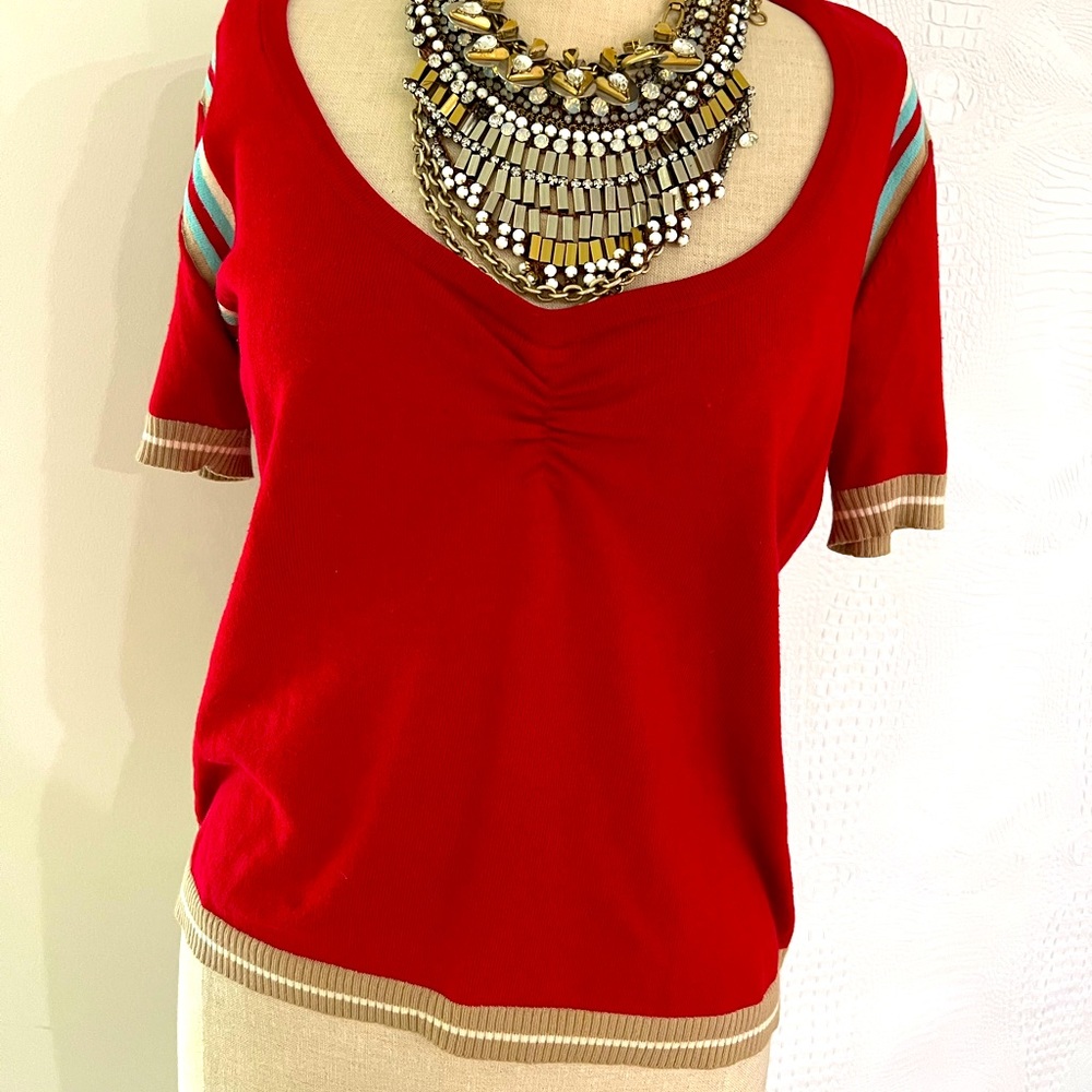 Beth Bowley knit top sz M